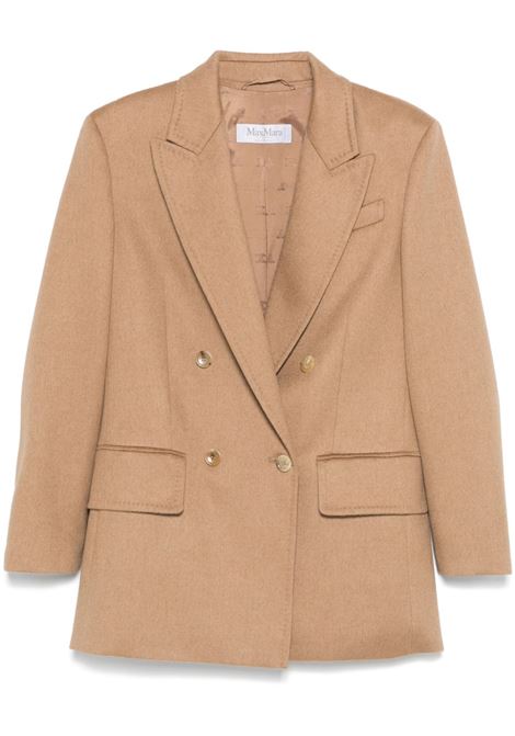 Beige falster double-breasted blazer Maxmara - women