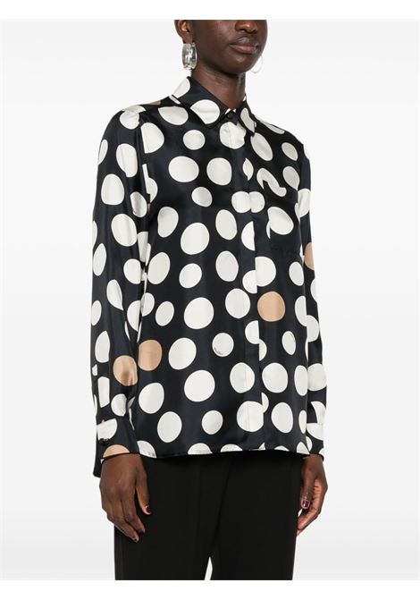 Black etna polka dot shirt Maxmara - women MAXMARA | 2421116071600001