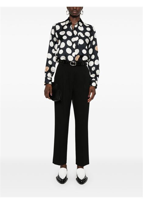 Black etna polka dot shirt Maxmara - women MAXMARA | 2421116071600001