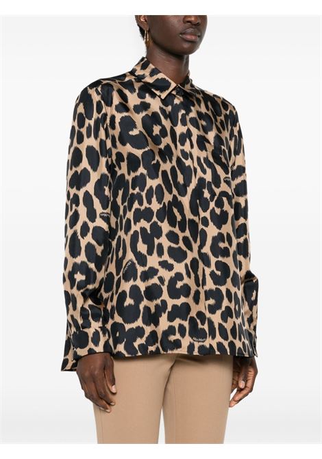 Brown Etna leopard-print shirt Maxmara - women MAXMARA | 2421116071600005