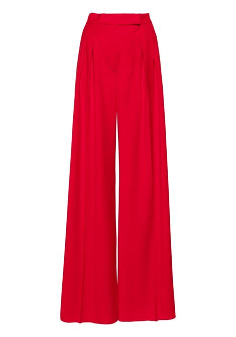 Pantaloni a palazzo Rimini con pieghe in rosso di Max Mara - donna MAXMARA | 2421136191600003