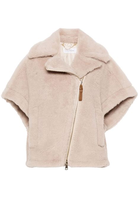 Beige newmanto short cape Maxmara - women MAXMARA | Outerwear | 2424736272600002