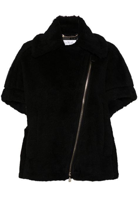 Black newmanto short cape Maxmara - women MAXMARA | Outerwear | 2424736272600008