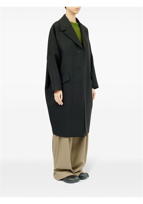 Cappoto monopetto in nero di MM6 Maison Margiela - donna MM6 MAISON MARGIELA | S52AA0178M35154900