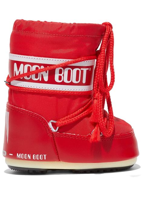 Mini Icon red ankle boots Moon Boot Kids - unisex