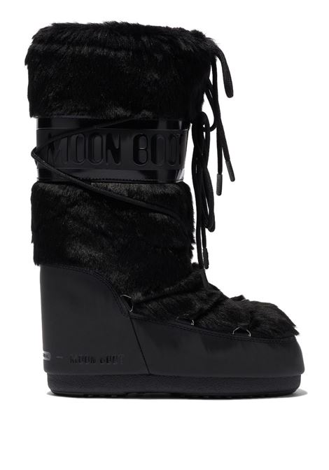 Black Icon faux-fur snow boots - unisex