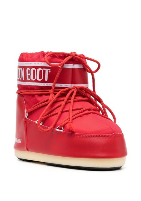 Red logo-print lace-up snow boots - unisex MOON BOOT | 80D1409340D001