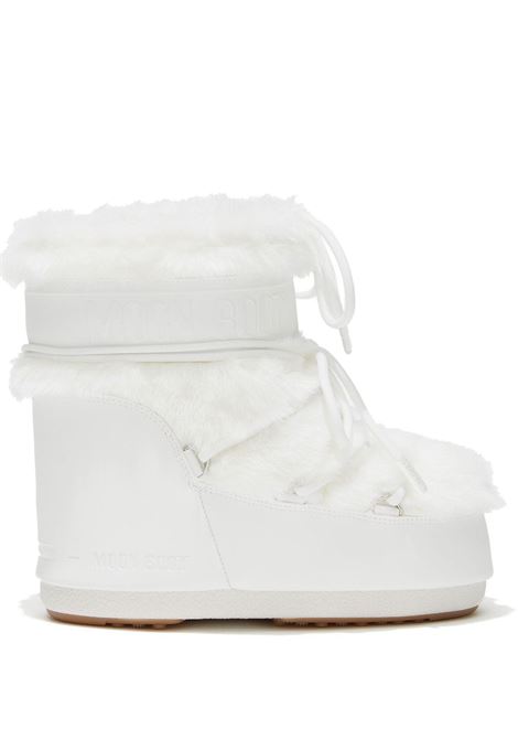 White Icon faux-fur snow ankle boots - unisex