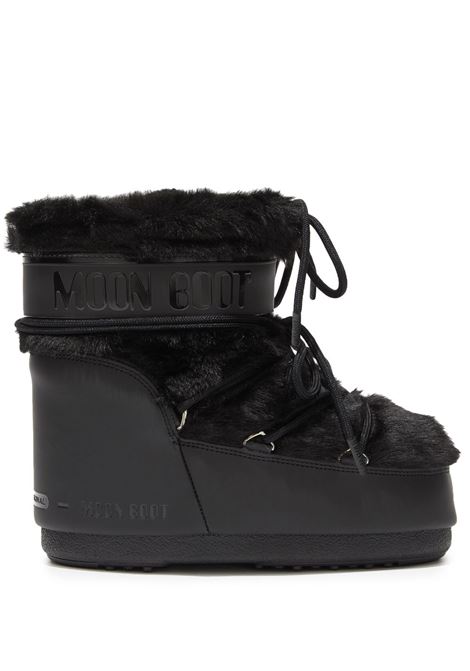 Black Icon Low faux-fur detail ankle boots - unisex MOON BOOT | Ankle-Boots | 80D1409390N001