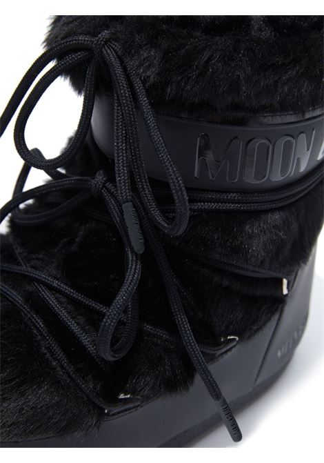 Black Icon Low faux-fur detail ankle boots - unisex MOON BOOT | 80D1409390N001