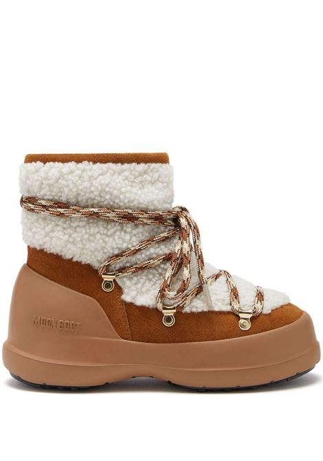 Brown Luna shearling lace-up boots Moon Boot - women MOON BOOT | Ankle-Boots | 80D2480020MA03