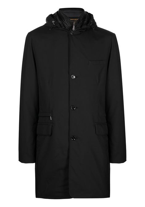 Black button-up hooded coat Moorer - men MOORER | MOUCA100030U0001