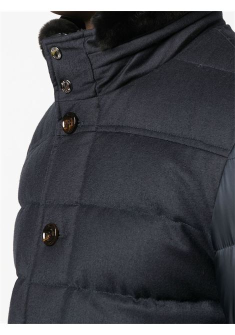 Blue high-neck quilted down jacket Moorer - men MOORER | MOUGI100177U0453