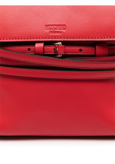 Borsa tote con cintura decorativa in rosso Moschino - donna MOSCHINO | 757280020115