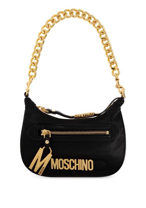 Borsa a mano con logo in nero Moschino - donna MOSCHINO | Borse a mano | B738082023555