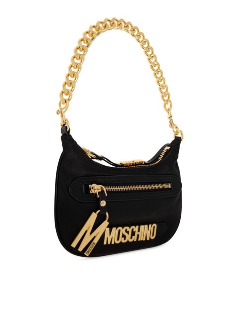 Borsa a mano con logo in nero Moschino - donna MOSCHINO | B738082023555