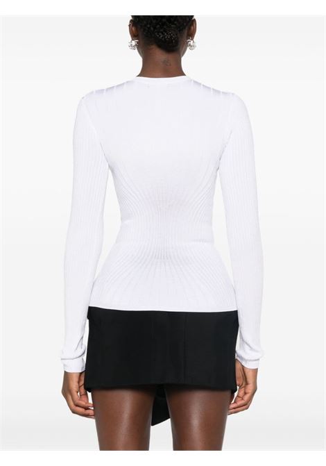White knitted long-sleeved top Mugler - women MUGLER | 24F2TO071911161003