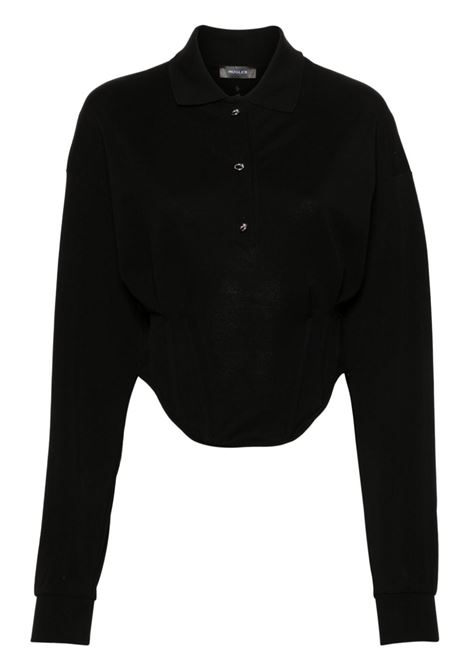 Camicia con corsetto in nero Mugler - donna