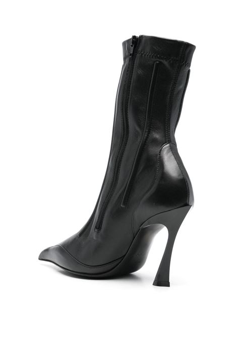 Black 95mm seam-detail boots Mugler - women  MUGLER | MUWFW2425SC025TL001