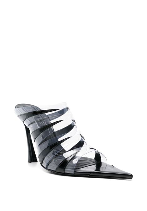 Mules Plexi 95mm in nero Mugler - donna MUGLER | MUWFW2425SC027TP057