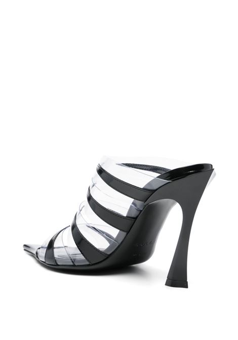 Mules Plexi 95mm in nero Mugler - donna MUGLER | MUWFW2425SC027TP057