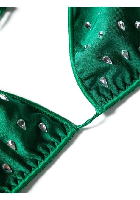 Green gem-embellished bikini set Os?ree - women OSÉREE | GTF246GRN