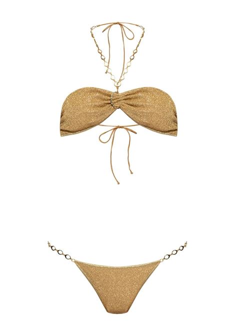 Bikini Lumière O Chain lamé in oro di Oséree - donna OSÉREE | LBF246GLD