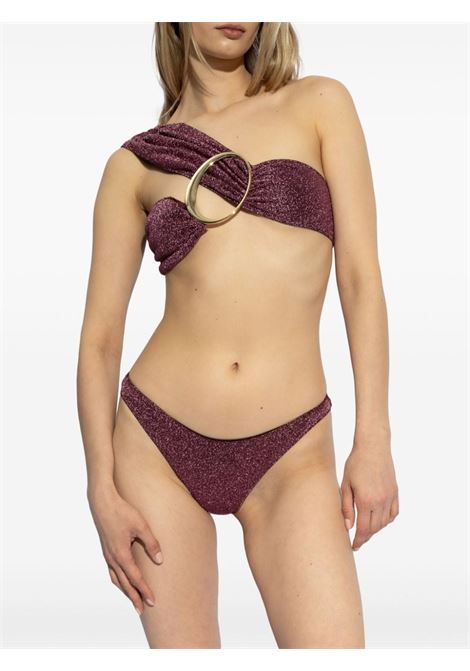 Purple one-shoulder lurex bikini Os?ree - women OSÉREE | LEF246AUBRGN