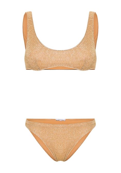 Gold Lumi?re Sporty lurex bikini Os?ree - women