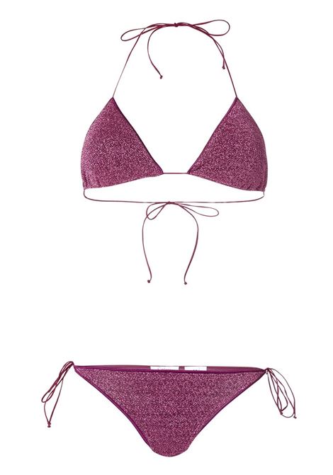 Purple Lumi?re metallic triangle bikini Os?ree- women OSÉREE | LTS601AUBRGN