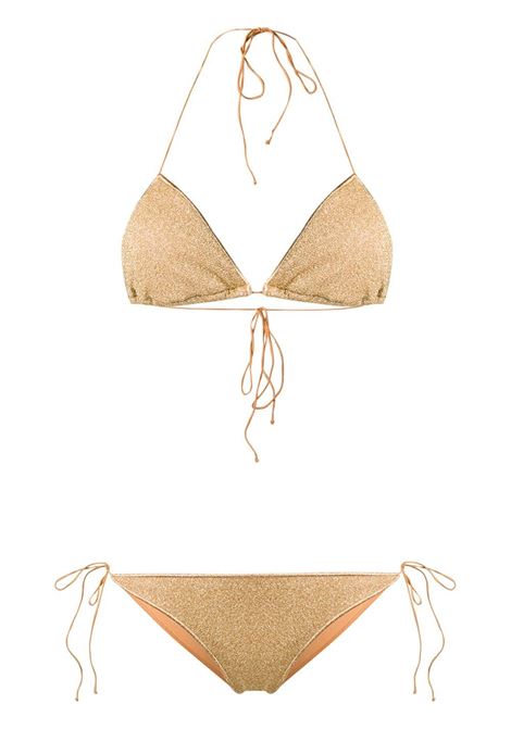 Gold Lumi?re metallic triangle bikini Os?ree - women OSÉREE | Swimwear | LTS601GLD