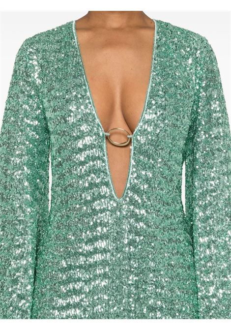 Green sequinned mini dress Os?ree - women OSÉREE | PKF246AQU