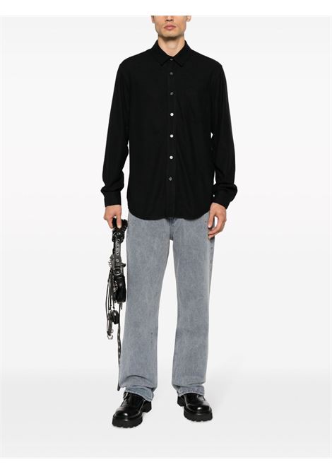 Black long-sleeve shirt OUR LEGACY - men OUR LEGACY | COCSBSBLK