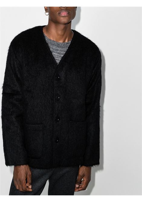 Cardigan con scollo a V in nero Our Legacy - uomo OUR LEGACY | M4206CBMBLK