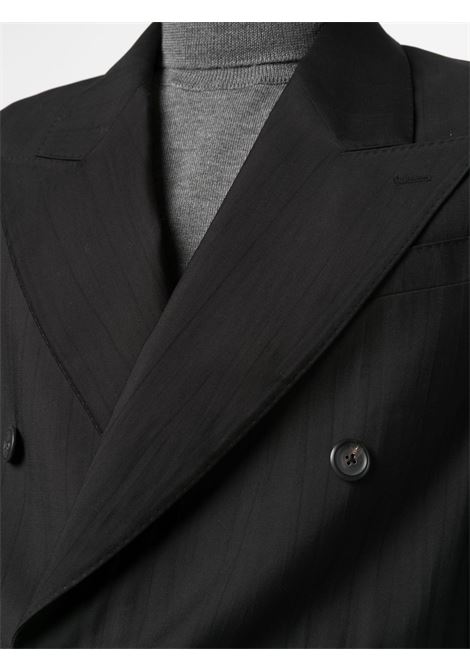 Black double-breasted blazer - men  OUR LEGACY | M4220SBFBLK