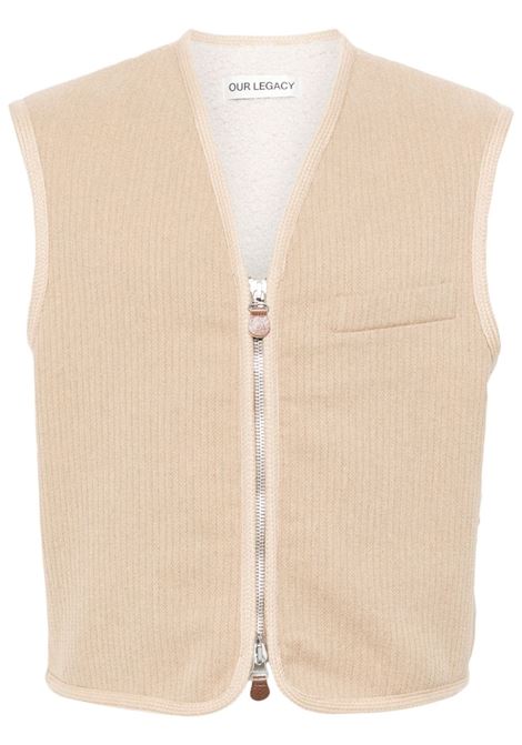 Gilet Sand Dune Jumbo Bedford in beige Our Legacy - uomo OUR LEGACY | Maglie | M4241TSBG