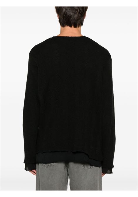 Black Double Lock sweater Our Legacy - men OUR LEGACY | M4246CBBLK