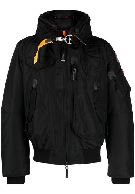 Black logo-patch hooded jacket Parajumpers - Unisex PARAJUMPERS | PMJKMA01P010541