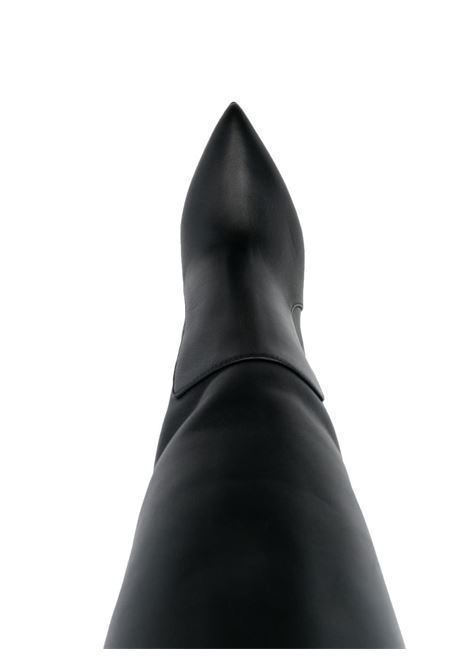 Black 110mm knee-high stiletto boots - women PARIS TEXAS | PX501XLTH3BLK