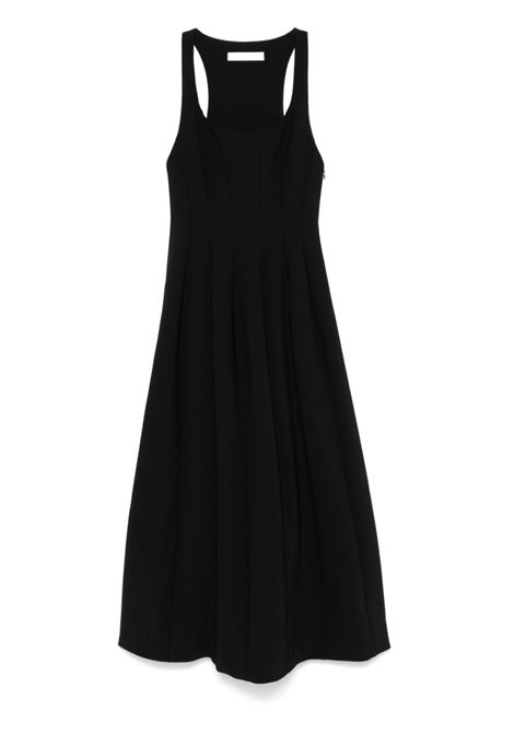 Black pleated midi dress Philosophy di Lorenzo Serafini - women PHILOSOPHY DI LORENZO SERAFINI | Dresses | 040257210555