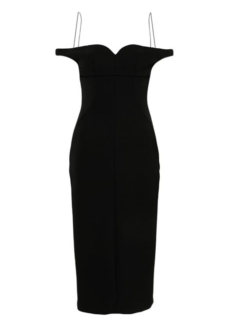 Black off-shoulder midi dress Philosophy di Lorenzo Serafini - women