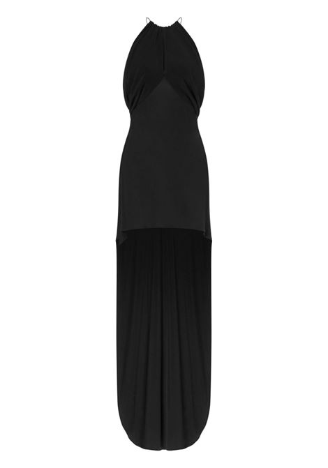 Black halterneck high-low dress Philosophy di Lorenzo Serafini - women PHILOSOPHY DI LORENZO SERAFINI | Dresses | 041757190555