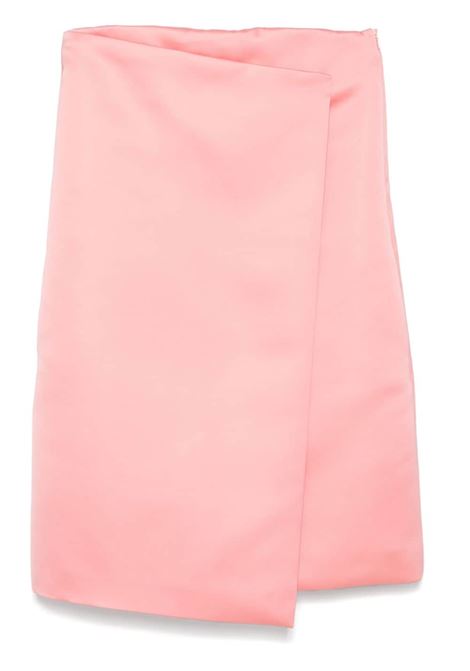 Pink satin wrap mini dress Philosophy di Lorenzo Serafini - women PHILOSOPHY DI LORENZO SERAFINI | Dresses | 042071350224