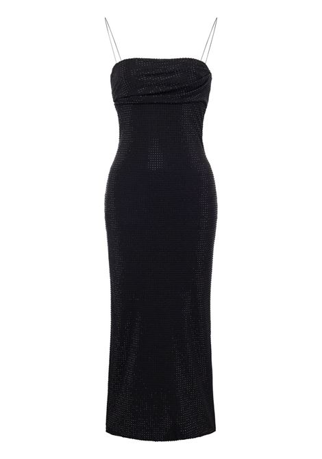 Black crystal-embellished midi dress Philosophy di Lorenzo Serafini - women