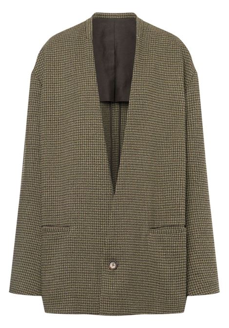 Brown check pattern single-breasted blazer Philosophy Di Lorenzo Serafini - women