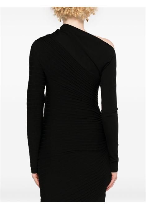 Black asymmetric pliss? jumper Philosophy di Lorenzo Serafini - women PHILOSOPHY DI LORENZO SERAFINI | 094157000555