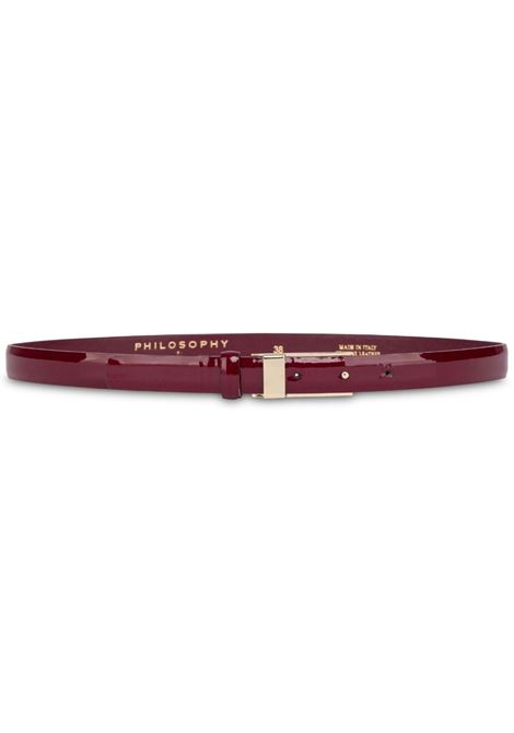 Red patent-finish skinny belt Philosophy Di Lorenzo Serafini - women PHILOSOPHY DI LORENZO SERAFINI | Belts | 300157760196