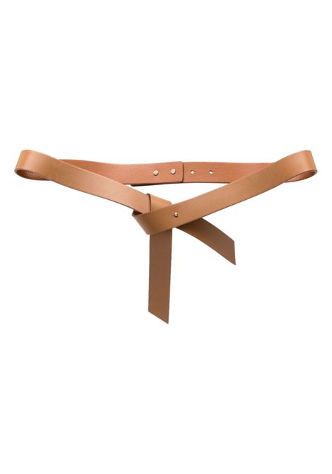 Brown knot-detail belt Philosophy Di Lorenzo Serafini - women