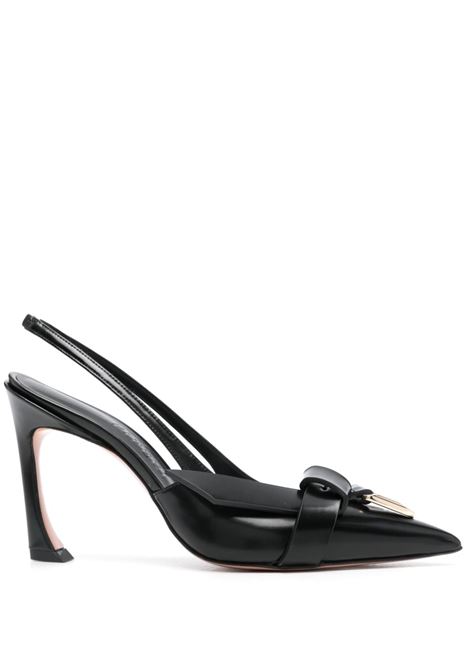 Black gold 85mm Upanova slingback pumps Piferi - women  PIFERI | Pumps | TIGHTER85SLING279