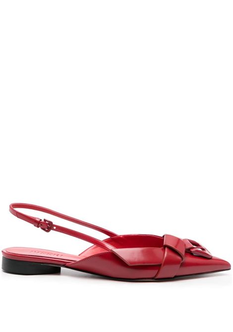 Red Tighter slingback ballerina shoes Piferi - women